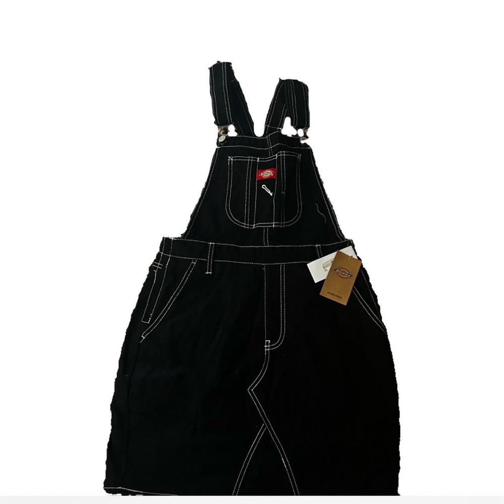 New Teens black dickies overall dress